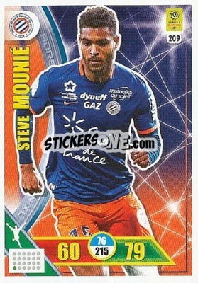 Figurina Steve Mounié - FOOT 2017-2018. Adrenalyn XL n. 209 - Panini