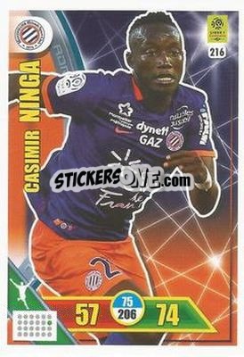 Figurina Casimir Ninga - FOOT 2017-2018. Adrenalyn XL - Panini