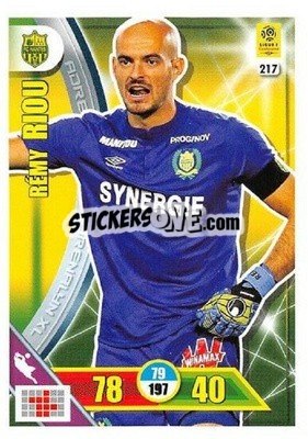Cromo Rémy Riou - FOOT 2017-2018. Adrenalyn XL n. 217 - Panini