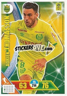 Sticker Adrien Thomasson - FOOT 2017-2018. Adrenalyn XL n. 224 - Panini