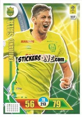 Cromo Emiliano Sala - FOOT 2017-2018. Adrenalyn XL n. 227 - Panini