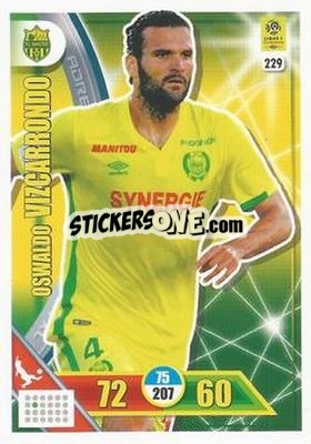 Sticker Oswaldo Vizcarrondo - FOOT 2017-2018. Adrenalyn XL n. 229 - Panini