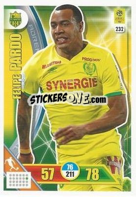 Sticker Felipe Pardo - FOOT 2017-2018. Adrenalyn XL n. 232 - Panini