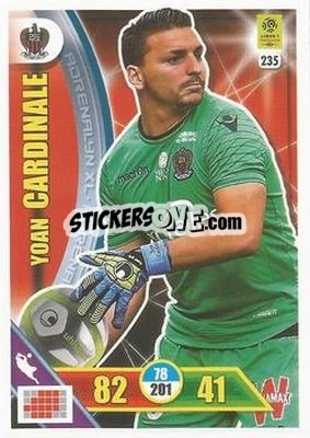 Sticker Yoan Cardinale - FOOT 2017-2018. Adrenalyn XL n. 235 - Panini