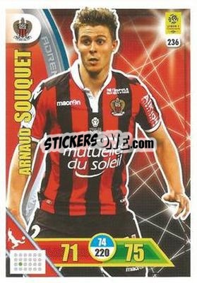 Sticker Arnaud Souquet - FOOT 2017-2018. Adrenalyn XL n. 236 - Panini
