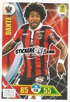 Sticker Dante - FOOT 2017-2018. Adrenalyn XL n. 238 - Panini