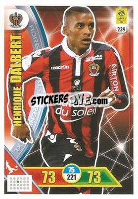 Sticker Henrique Dalbert - FOOT 2017-2018. Adrenalyn XL n. 239 - Panini