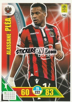 Sticker Alassane Pléa - FOOT 2017-2018. Adrenalyn XL n. 245 - Panini