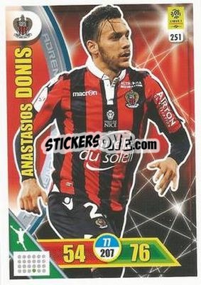 Sticker Anastasios Donis - FOOT 2017-2018. Adrenalyn XL n. 251 - Panini