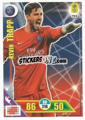 Cromo Kevin Trapp - FOOT 2017-2018. Adrenalyn XL - Panini