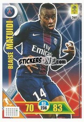 Sticker Blaise Matuidi - FOOT 2017-2018. Adrenalyn XL n. 260 - Panini