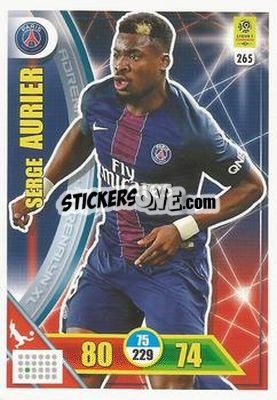 Sticker Serge Aurier - FOOT 2017-2018. Adrenalyn XL n. 265 - Panini
