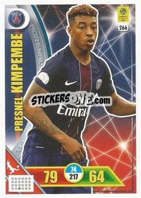 Sticker Presnel Kimpembe - FOOT 2017-2018. Adrenalyn XL n. 266 - Panini