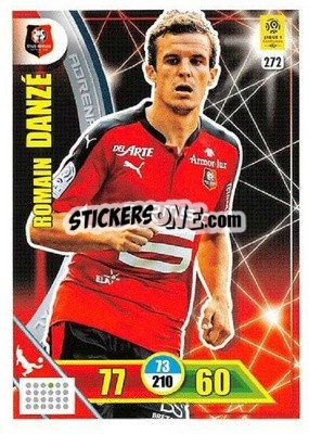 Sticker Romain Danzé - FOOT 2017-2018. Adrenalyn XL n. 272 - Panini