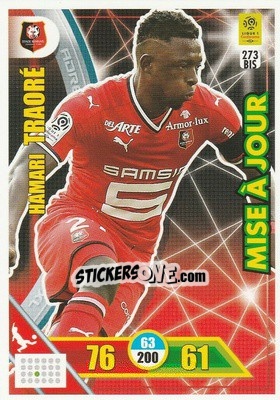 Sticker Hamari Traoré - FOOT 2017-2018. Adrenalyn XL n. 273bis - Panini