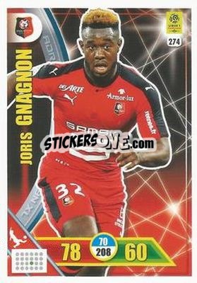 Sticker Joris Gnagnon - FOOT 2017-2018. Adrenalyn XL n. 274 - Panini