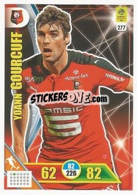 Sticker Yoann Gourcuff - FOOT 2017-2018. Adrenalyn XL n. 277 - Panini
