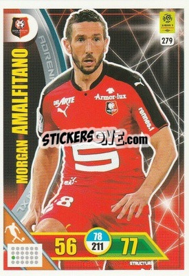 Figurina Morgan Amalfitano - FOOT 2017-2018. Adrenalyn XL n. 279 - Panini