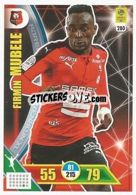 Sticker Firmin Mubele - FOOT 2017-2018. Adrenalyn XL n. 280 - Panini