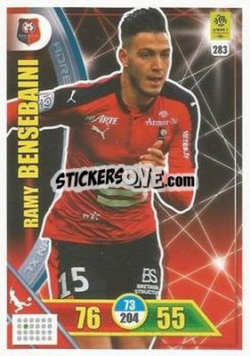 Cromo Ramy Bensebaini - FOOT 2017-2018. Adrenalyn XL - Panini