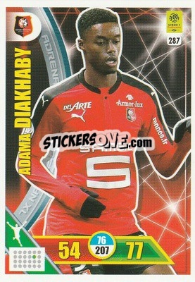 Sticker Adama Diakhaby - FOOT 2017-2018. Adrenalyn XL n. 287 - Panini