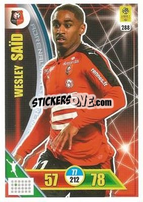 Sticker Wesley Saïd - FOOT 2017-2018. Adrenalyn XL n. 288 - Panini