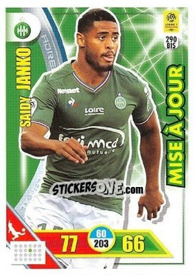 Sticker Saidy Janko - FOOT 2017-2018. Adrenalyn XL n. 290bis - Panini