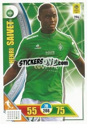 Sticker Henri Saivet - FOOT 2017-2018. Adrenalyn XL n. 296 - Panini
