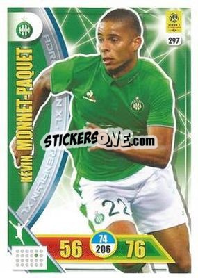 Cromo Kévin Monnet-Paquet - FOOT 2017-2018. Adrenalyn XL n. 297 - Panini