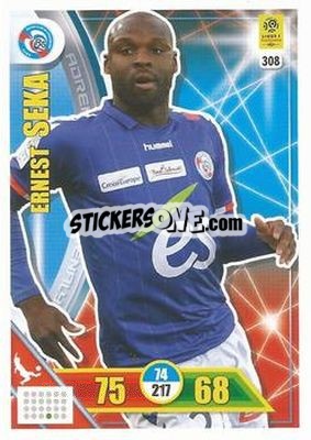 Sticker Ernest Seka - FOOT 2017-2018. Adrenalyn XL n. 308 - Panini