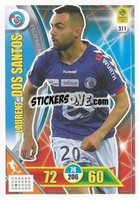 Sticker Laurent Dos Santos - FOOT 2017-2018. Adrenalyn XL n. 311 - Panini