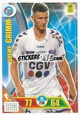 Figurina Jérémy Grimm - FOOT 2017-2018. Adrenalyn XL - Panini