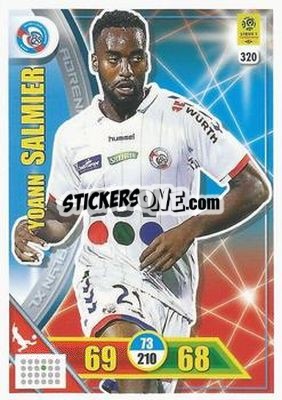 Figurina Yoann Salmier - FOOT 2017-2018. Adrenalyn XL n. 320 - Panini
