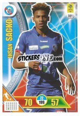Sticker Ihsan Sacko - FOOT 2017-2018. Adrenalyn XL n. 321 - Panini