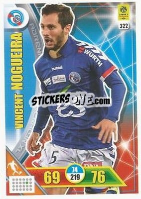 Sticker Vincent Nogueira - FOOT 2017-2018. Adrenalyn XL n. 322 - Panini