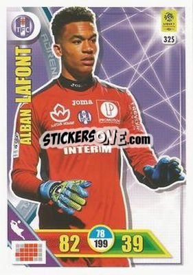 Sticker Alban Lafont - FOOT 2017-2018. Adrenalyn XL n. 325 - Panini