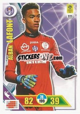 Sticker Alban Lafont - FOOT 2017-2018. Adrenalyn XL - Panini