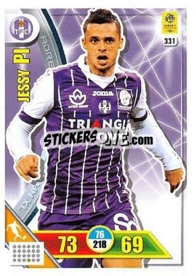 Sticker Jessy Pi - FOOT 2017-2018. Adrenalyn XL n. 331 - Panini