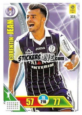 Sticker Corentin Jean - FOOT 2017-2018. Adrenalyn XL n. 333 - Panini