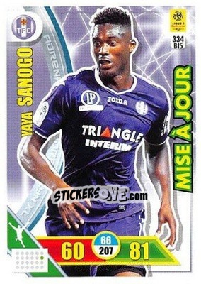 Sticker Yaya Sanogo - FOOT 2017-2018. Adrenalyn XL n. 334bis - Panini
