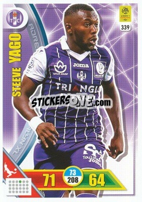 Figurina Steeve Yago - FOOT 2017-2018. Adrenalyn XL n. 339 - Panini