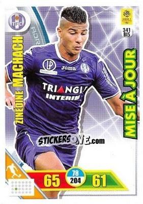 Sticker Zinédine Machach - FOOT 2017-2018. Adrenalyn XL n. 341bis - Panini