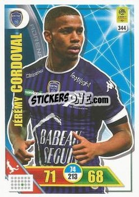 Sticker Jérémy Cordoval - FOOT 2017-2018. Adrenalyn XL - Panini