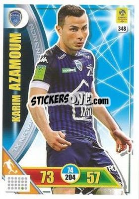 Sticker Karim Azamoum - FOOT 2017-2018. Adrenalyn XL n. 348 - Panini