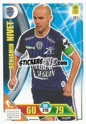 Sticker Benjamin Nivet - FOOT 2017-2018. Adrenalyn XL n. 351 - Panini