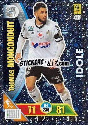 Sticker Thomas Monconduit - FOOT 2017-2018. Adrenalyn XL n. 361 - Panini
