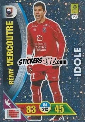 Sticker Rémy Vercoutre - FOOT 2017-2018. Adrenalyn XL - Panini