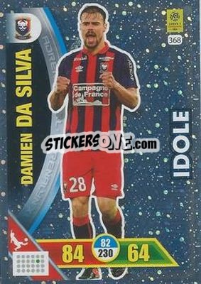 Sticker Damien Da Silva - FOOT 2017-2018. Adrenalyn XL n. 368 - Panini