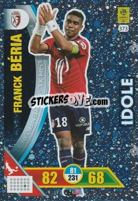 Sticker Franck Béria - FOOT 2017-2018. Adrenalyn XL n. 373 - Panini