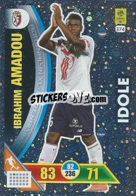 Cromo Ibrahim Amadou - FOOT 2017-2018. Adrenalyn XL n. 374 - Panini